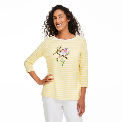 Penmans Women's Printed 3/4 Sleeve Tee