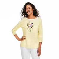 Penmans Women's Printed 3/4 Sleeve Tee