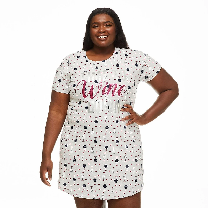 George Plus Women's Short Sleeve Nightshirt