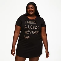 George Plus Women's Rolled Sleeve Nightshirt