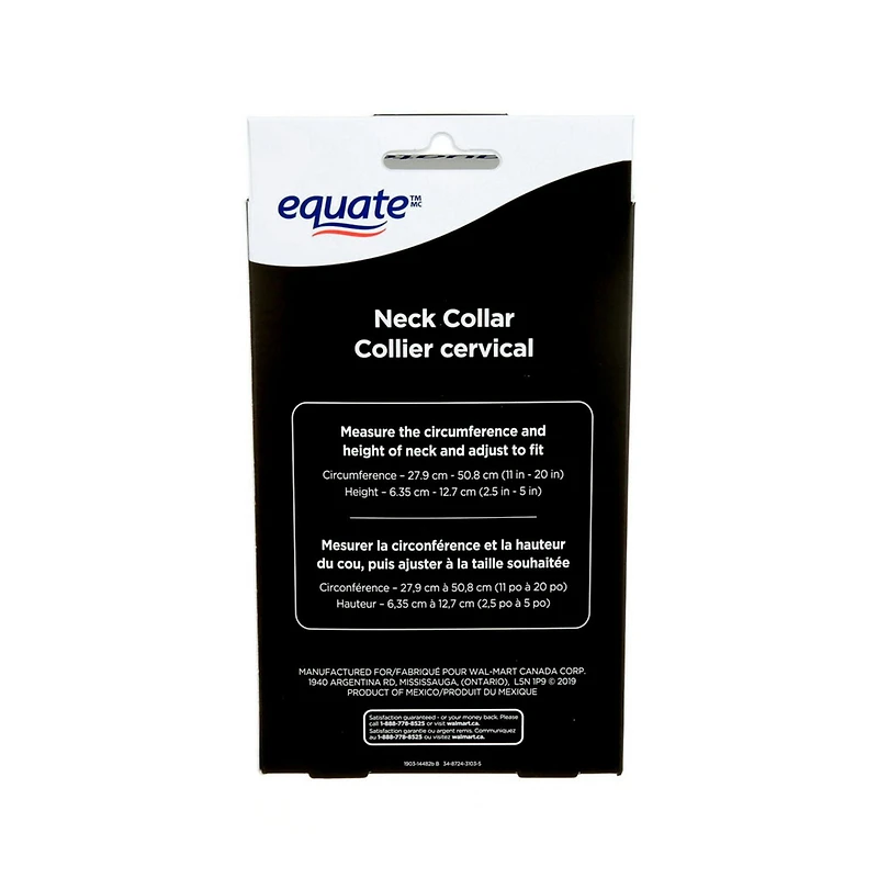 Equate(Tm/Mc) Cervical Collar 39501WMCA, 1 Collar Per Pack