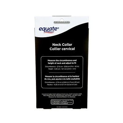 Collet cervical 39501WMCA Equate(Tm/Mc) 1 collet par paquet