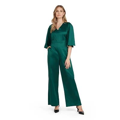 Mexx Women’s V-neck Satin Jumpsuit