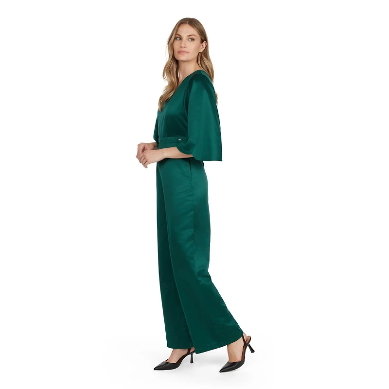 Mexx Women’s V-neck Satin Jumpsuit