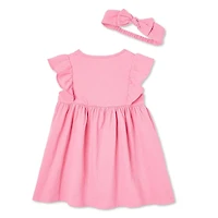 Ensemble 2 pièces avec robe à volants George pour petites filles