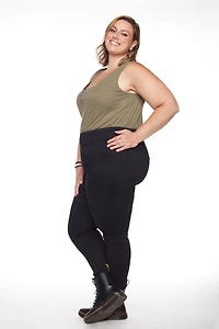 Frankie & Stella ™ Pull-On Jeggings PLUS - Black, Size 16W - 26W