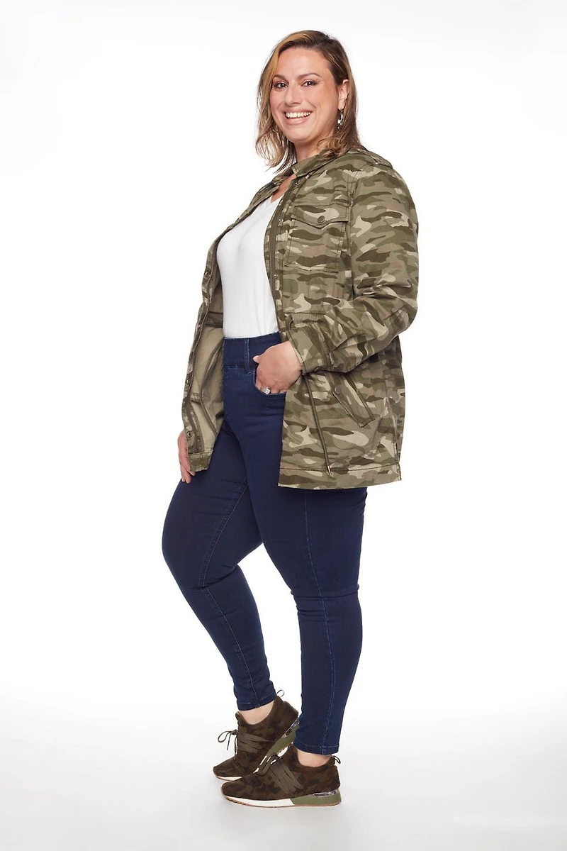 Frankie & Stella ™ Jegging à Enfiler - TAILLE PLUS - Lavage à Rinçage Indigo Foncé 16W - 26W