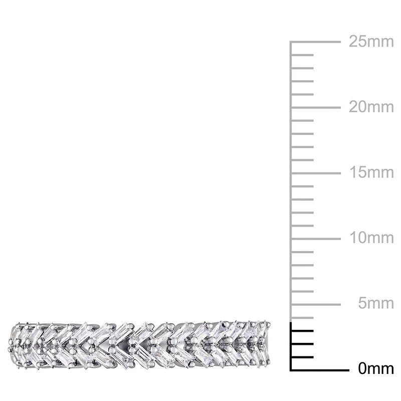 Bague de fiançailles Miabella avec diamants 1/3 CT poids total en or blanc 14K