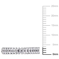 Bague de fiançailles Miabella avec diamants 1/3 CT poids total en or blanc 14K