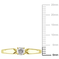 Miabella 1/5 Carat T.W. Diamond 10K Yellow Gold Solitaire Engagement Ring