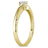Bague de fiançailles solitaire Miabella avec diamants 1/5 CT poids total en or jaune 10K