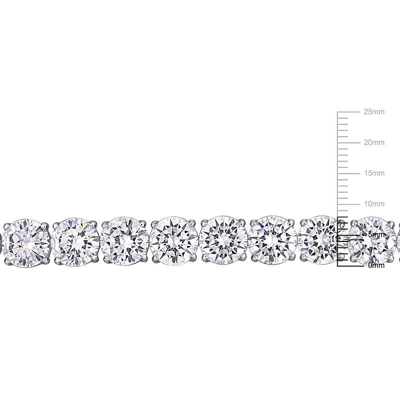 Miabella 72-1/2 Carat T.G.W. Cubic Zirconia Sterling Silver Tennis Bracelet