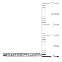 Bague éternité Miabella avec diamants 1/8 CT poids total an or blanc 14K
