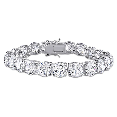Bracelet tennis Miabella avec zircone cubique 72-1/2 CT PBT en argent sterling