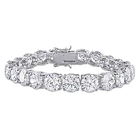 Bracelet tennis Miabella avec zircone cubique 72-1/2 CT PBT en argent sterling