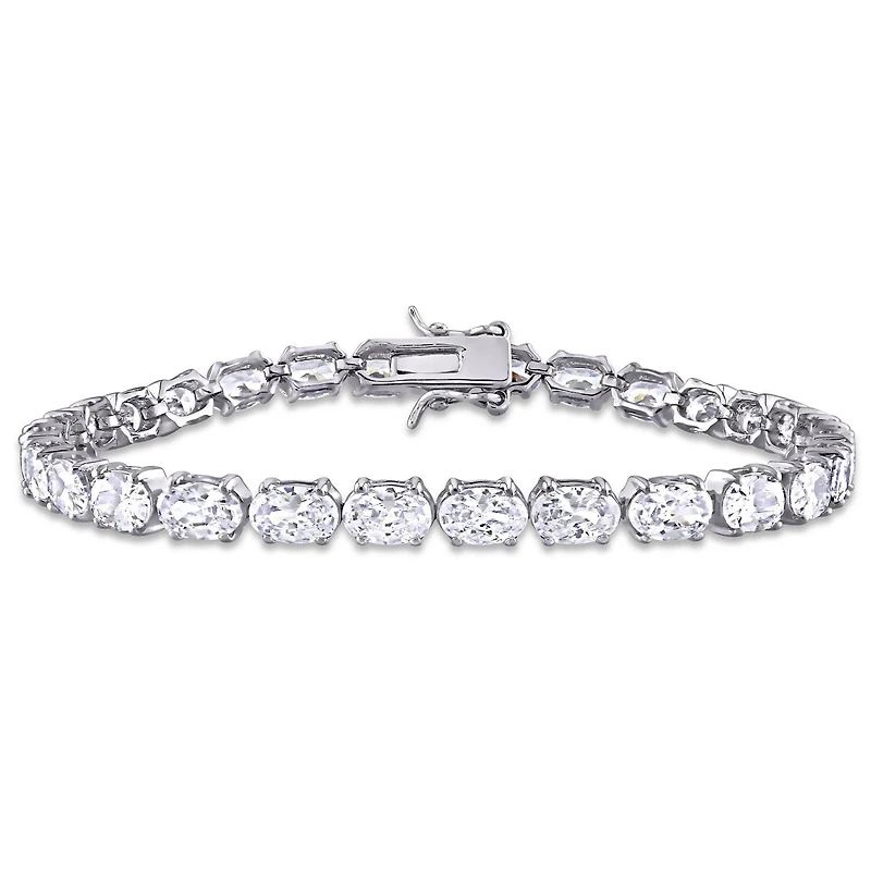Bracelet tennis Miabella avec zircone cubique 21 CT PBT en argent sterling