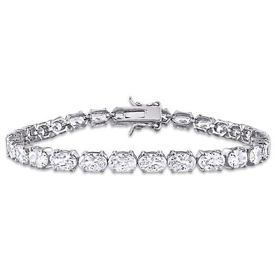 Bracelet tennis Miabella avec zircone cubique 21 CT PBT en argent sterling