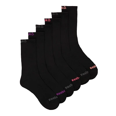 ENSEMBLE DE 6 , CHAUSSETTES MI-MOLLET, COUSSINÉES POUR UN CONFORT ACCRU