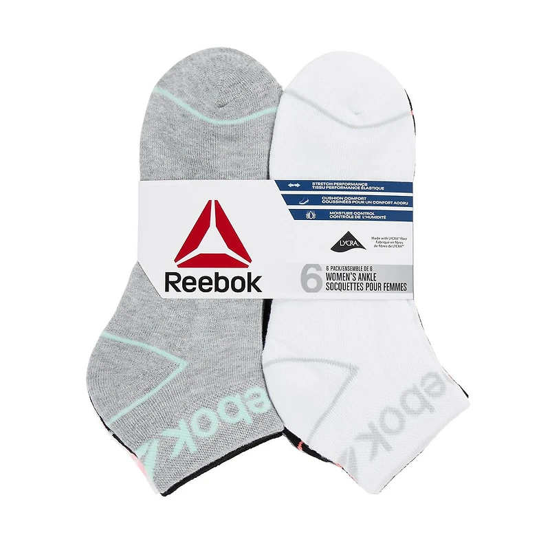 Reebok 6PK QTR CUSH