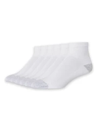 Hanes Men's P6 Cushion Odor Protection Ankle Socks, Size 6-12