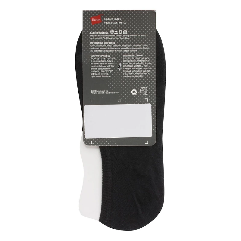Durable Flat Knit No-Show Liners
