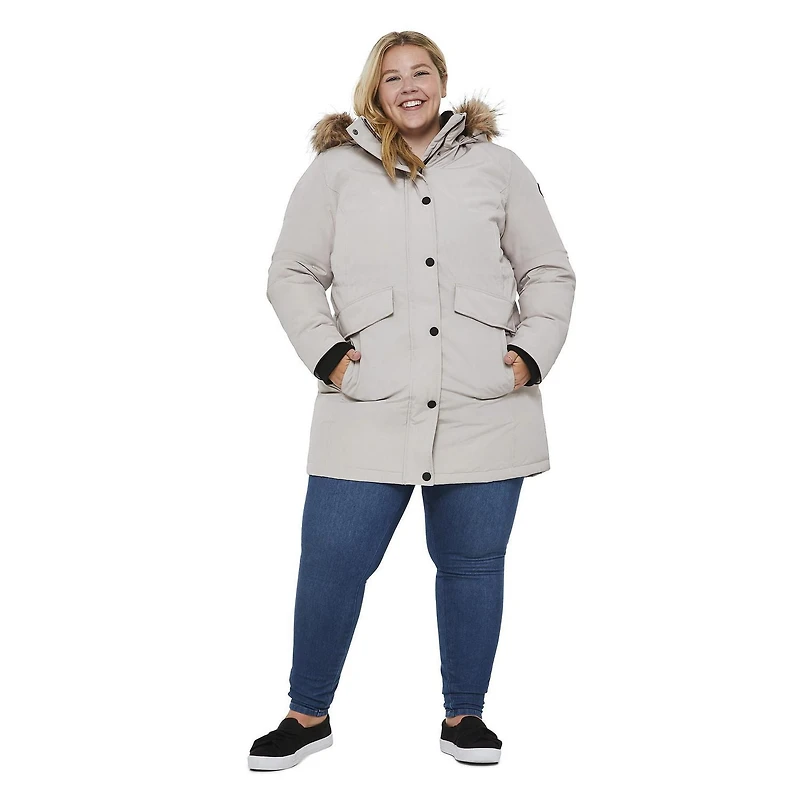 Parka à capuchon Canadiana Plus pour femmes