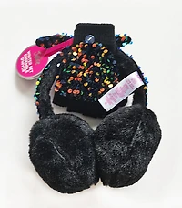 Justice Girls Sequined Earmuff et Golve Set