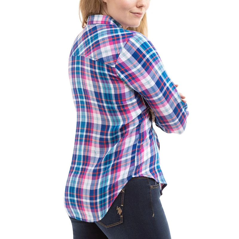 U.S. Polo Assn. Chemise à carreaux pour femmes