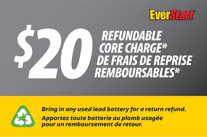 EverStart POWERSPORT ES20LBS, 12 Volt, Power Sports Battery, 270 CCA, Everstart, Power Sports Battery