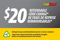 EverStart POWERSPORT ES20LBS, 12 Volt, Power Sports Battery, 270 CCA, Everstart, Power Sports Battery