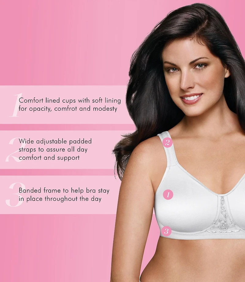 Exquisite Form #9671094 FULLY Full-Coverage Bra, Wire-Free, Available Sizes 40C - 48DDD