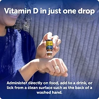 Supplement vitaminique de vitamine liquide D3 extra-forte de Ddropsᴹᴰ, 2500 UI