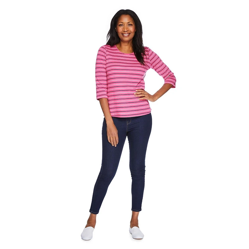 Penmans Women's 3/4 Sleeve Crew Neckline Top