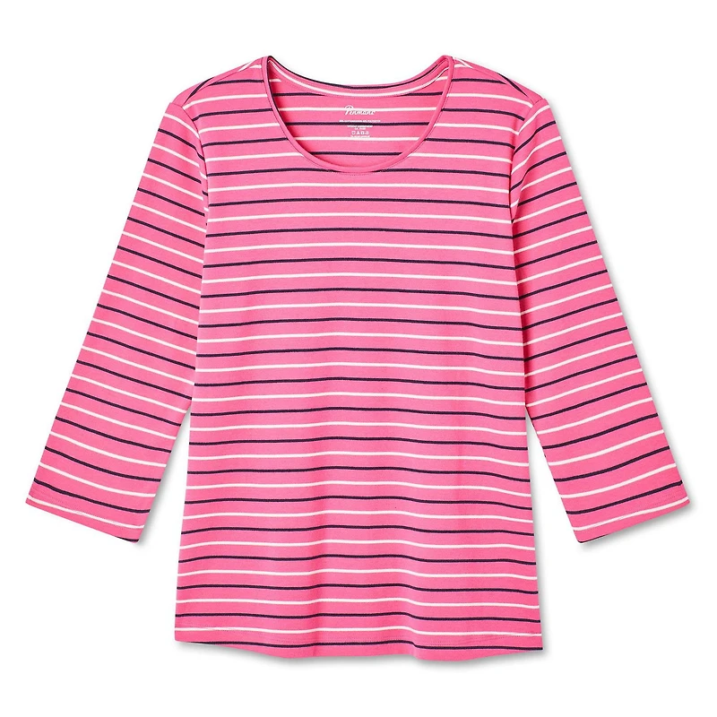 Penmans Women's 3/4 Sleeve Crew Neckline Top