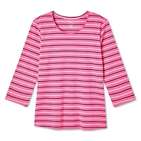 Penmans Women's 3/4 Sleeve Crew Neckline Top