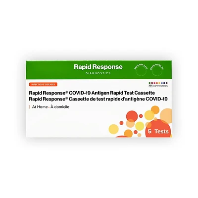 Rapid Response®  COVID-19 Antigen Test, 5 Tests