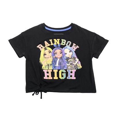 Haut tendance à manches courtes Rainbow High Stamp pour fille