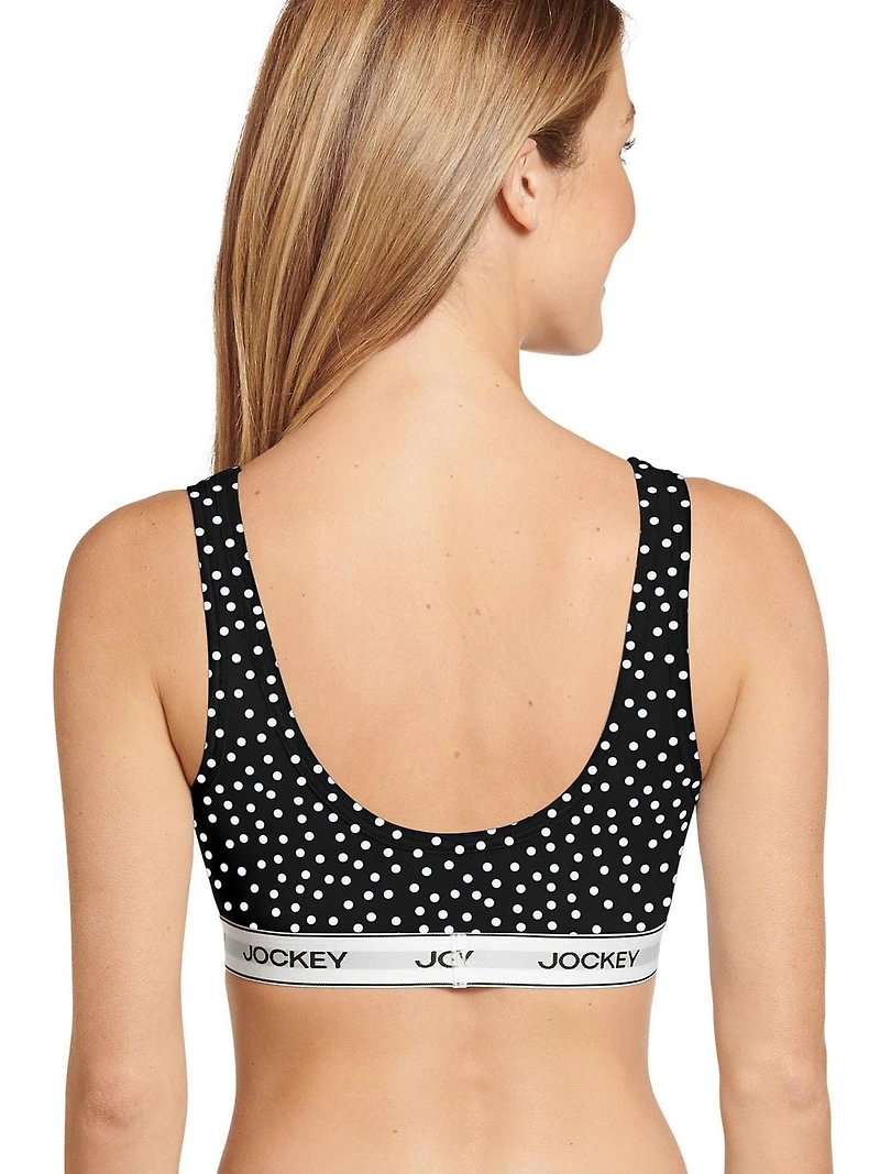 Jockey Essentials Women's Cotton Stretch Scoop Bralette