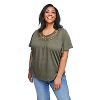 Iyla Women's Plus Crochet Top