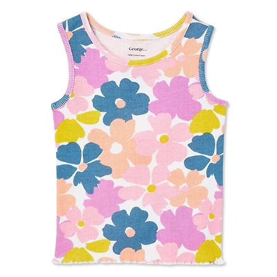 George Toddler Girls' Rib Tank, Sizes 2T-5T