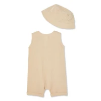 George Baby Boys' Crinkled Romper 2-Piece Set
