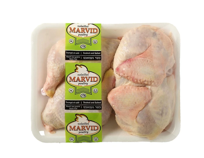 Kosher Chicken Cut In 8, Marvid Kosher Chicken Cut In 8 Pieces