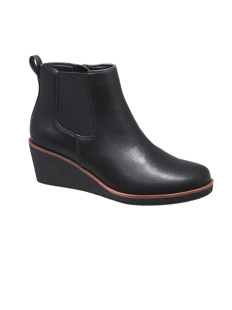 AEROSOLES AS 25BRANDAW25, WEDGE BOOTIE WITH ELASTIC PANEL