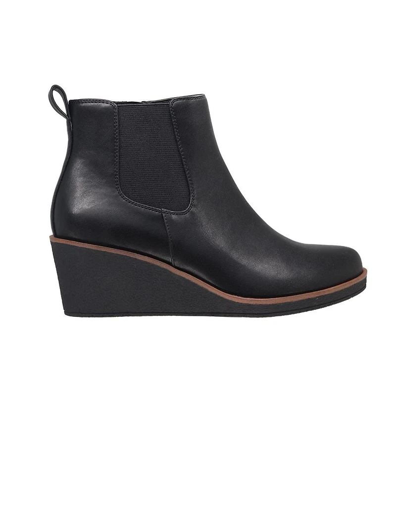 AEROSOLES AS 25BRANDAW25, WEDGE BOOTIE WITH ELASTIC PANEL