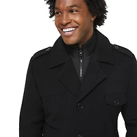 Manteau en mélange de laines George pour hommes