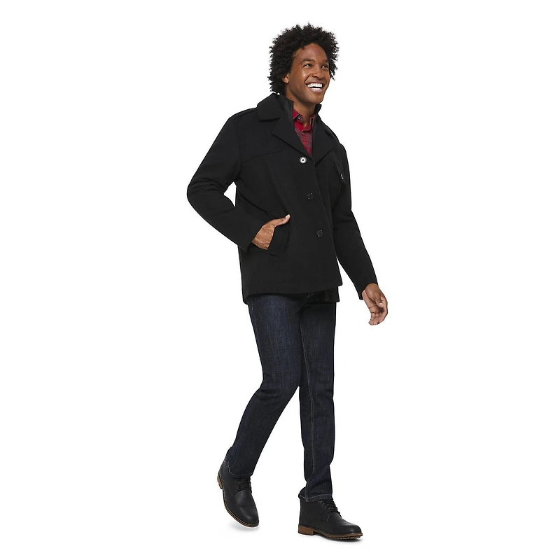 Manteau en mélange de laines George pour hommes