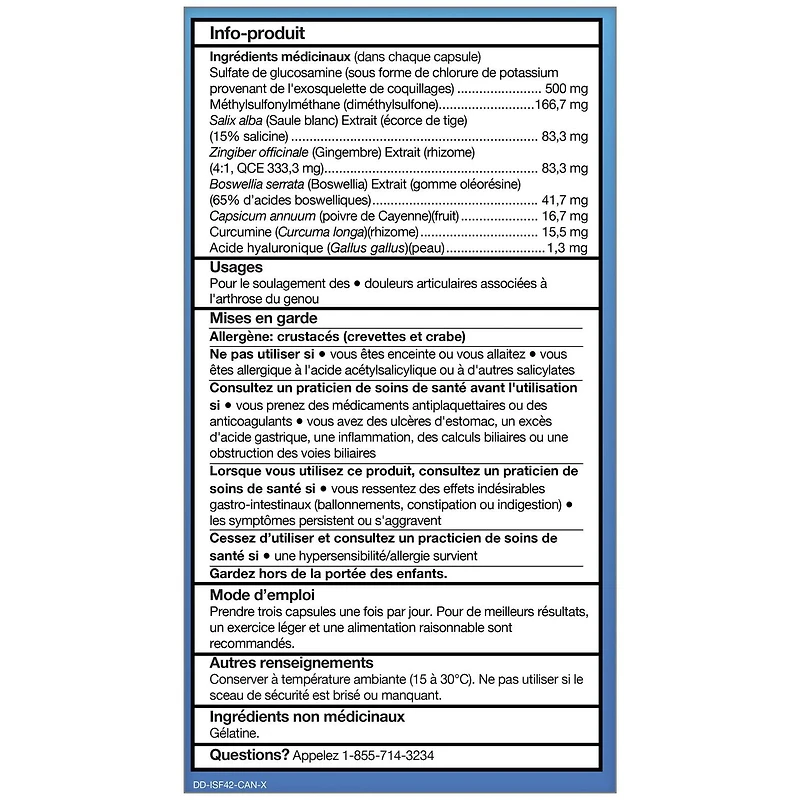 Instaflex® Joint Support with Glucosamine, MSM, Turmeric, & Hyaluronic Acid, 42 Capsules