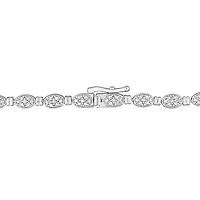 Collier tennis Miabella avec 1/2 Carat poids total de diamant en argent sterling