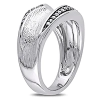 Miabella 1/4 Carat T.W. Diamond Two-Tone Sterling Silver Ring