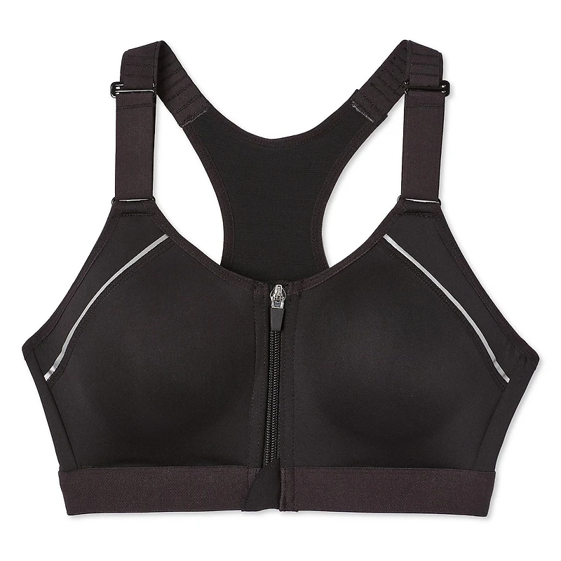Athletic Works Women's Zipper Bra